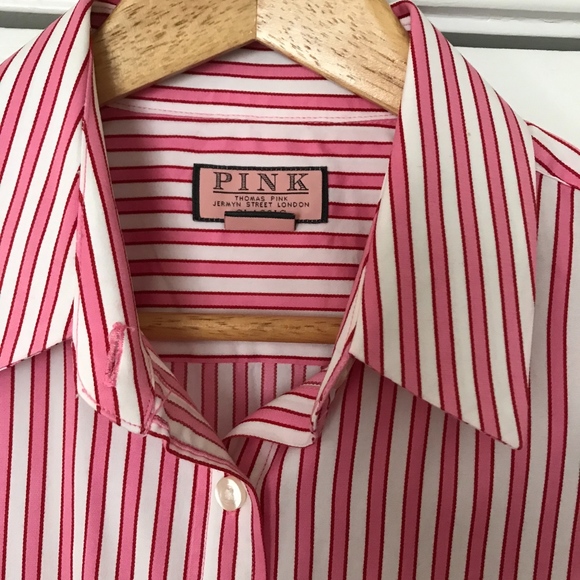 Thomas Pink Tops - Thomas PINK button down Shirt French Cuffs